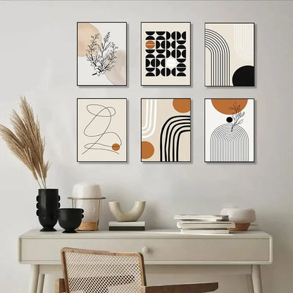6-Piece Boho Chic Canvas Art Set