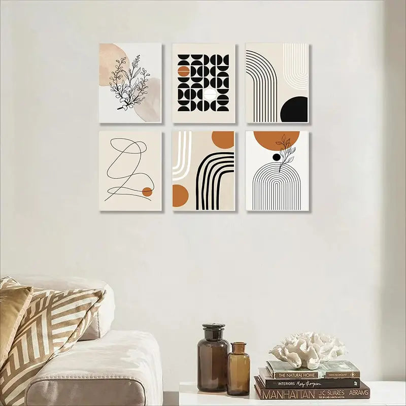 6-Piece Boho Chic Canvas Art Set