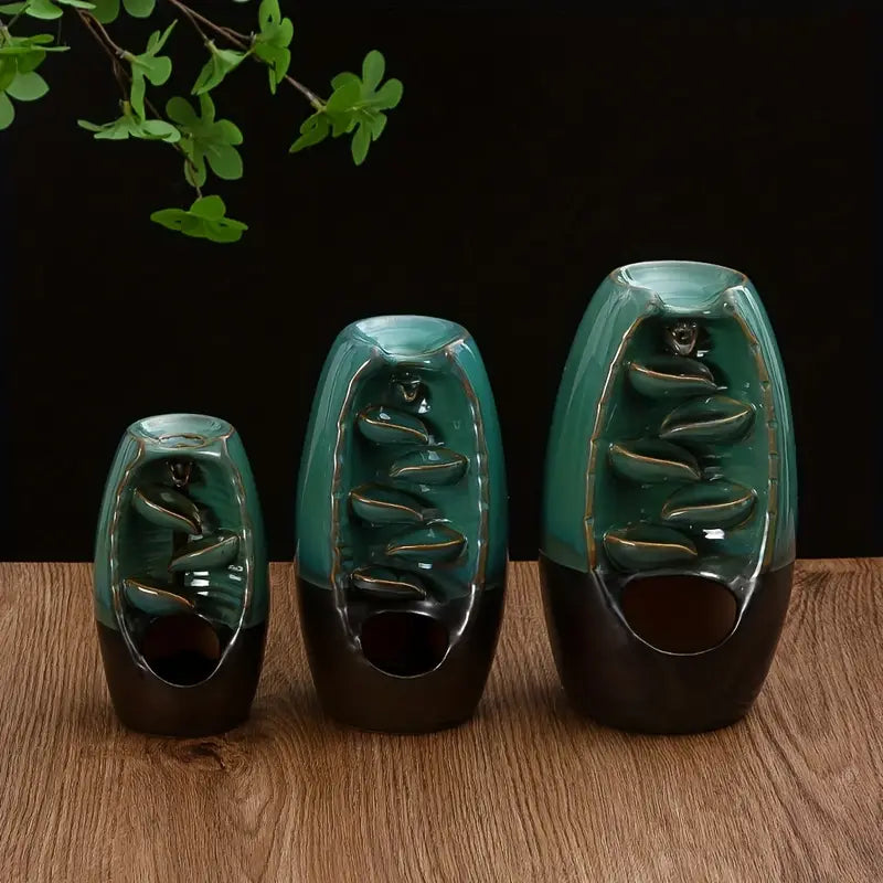 Ceramic Smoke Waterfall Incense Burner